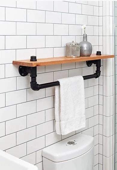 Pipe Shelf & Towel holder